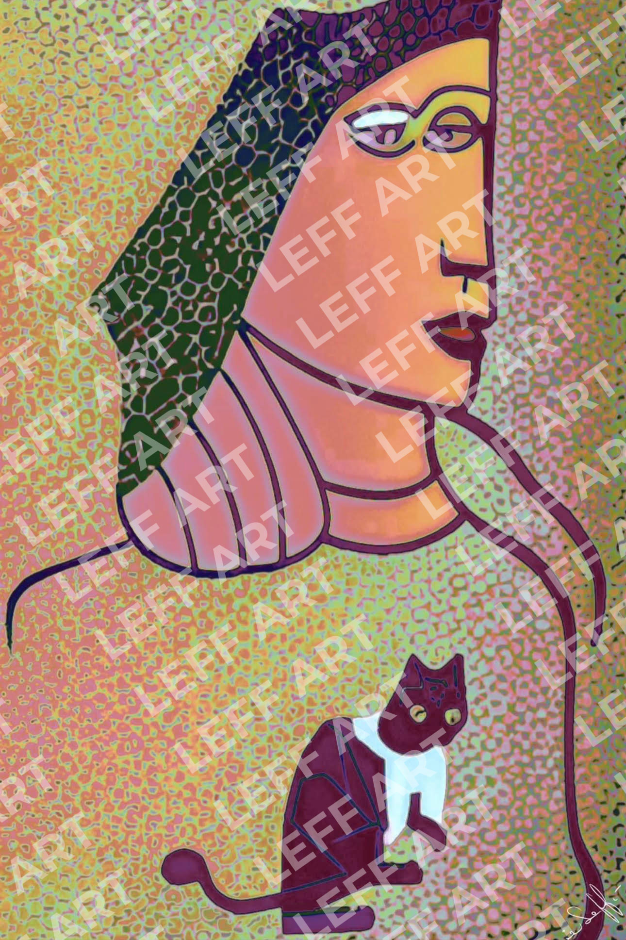 Woman-with-cat
